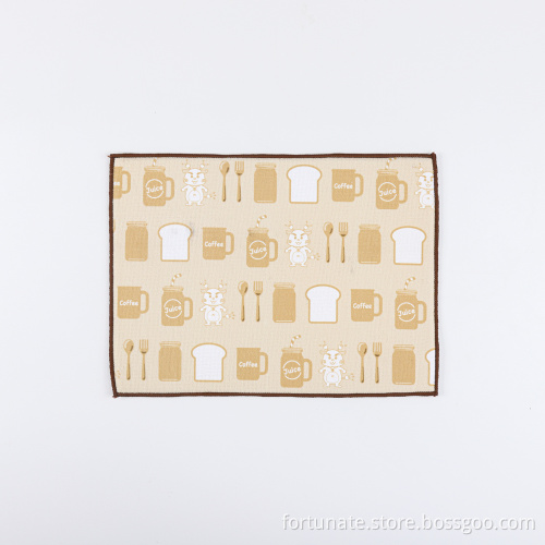 printing microfiber dish drying mat